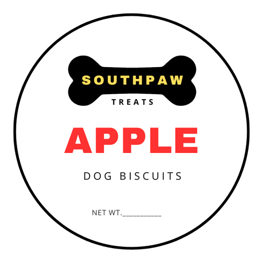 Apple Dog Biscuits- Personalized