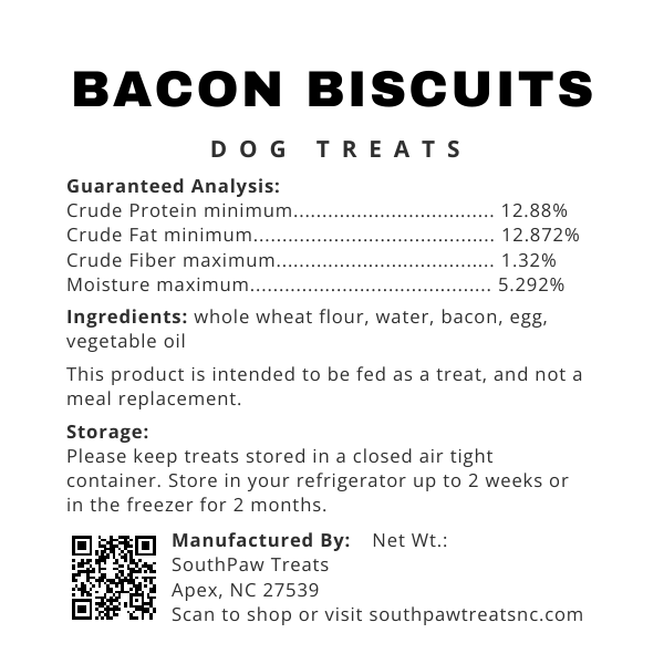 Bacon Dog Biscuits