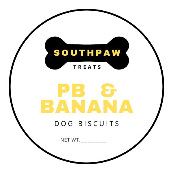 Peanut Butter & Banana Dog Biscuits