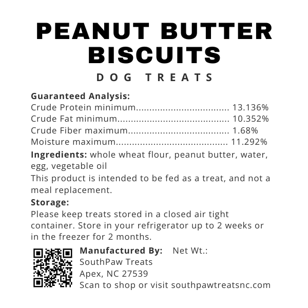 Peanut Butter Dog Biscuits