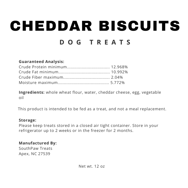 Cheddar Dog Biscuits